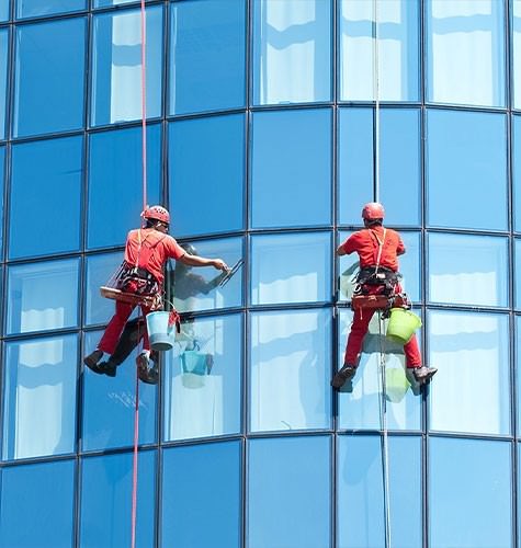 Мытье фасадов промальпинистами в Сызрани